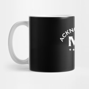 Roman Reigns Acknowledge Me Logo Mug